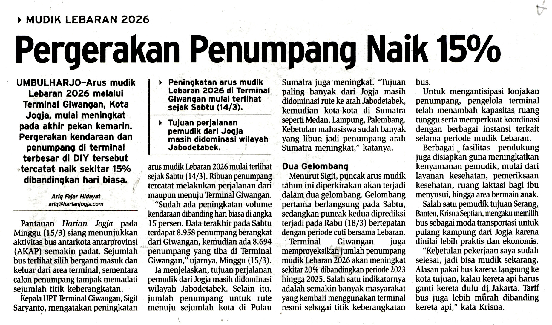 Kliping jogja terbaru