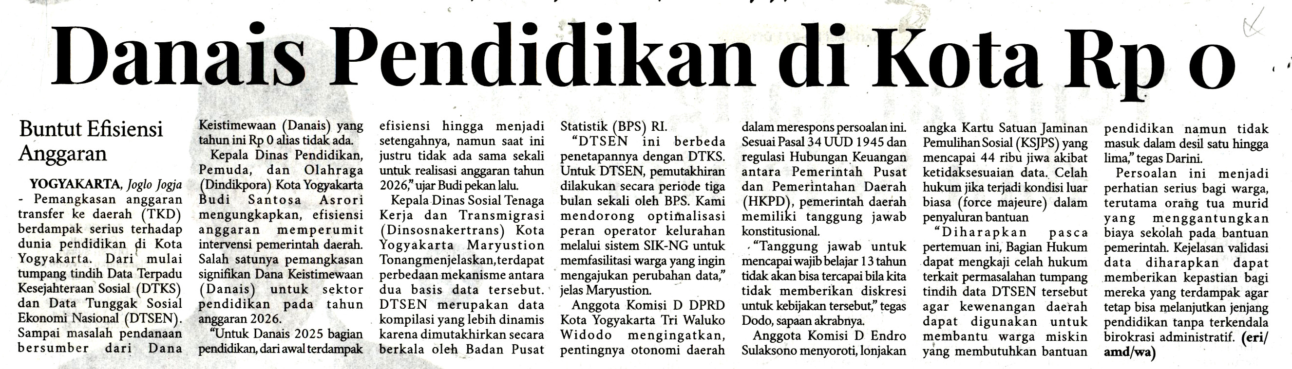 Kliping jogja terbaru