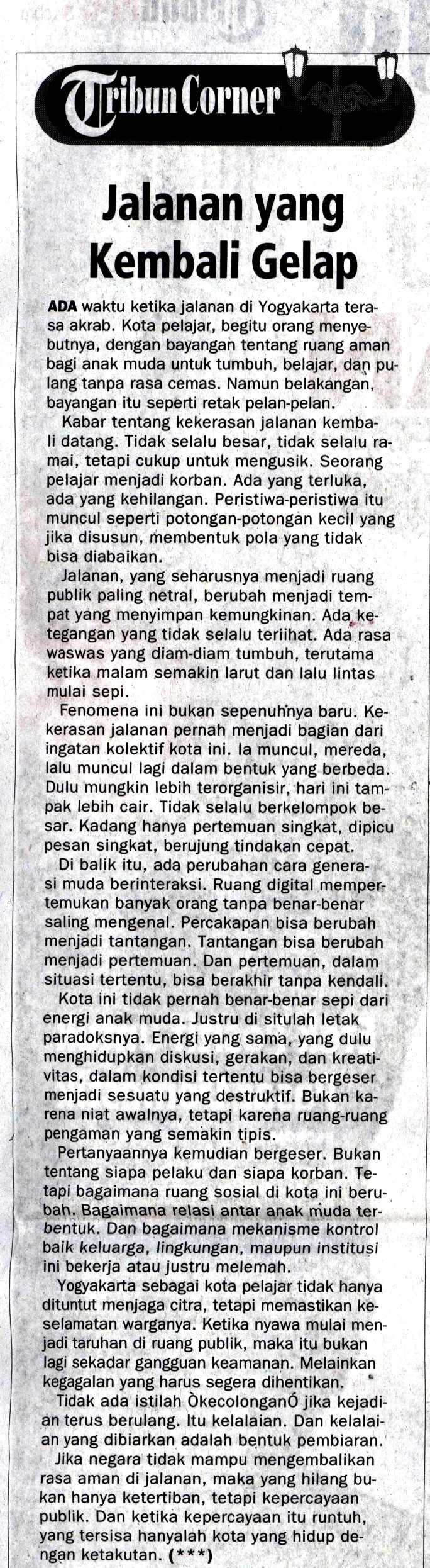 Kliping jogja terbaru