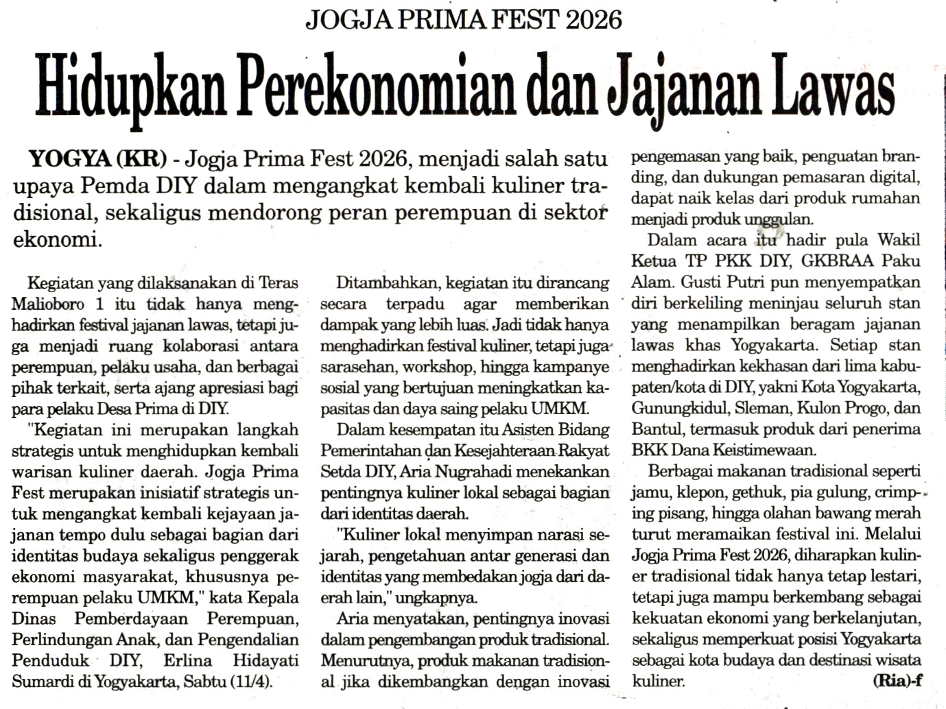 Kliping jogja terbaru