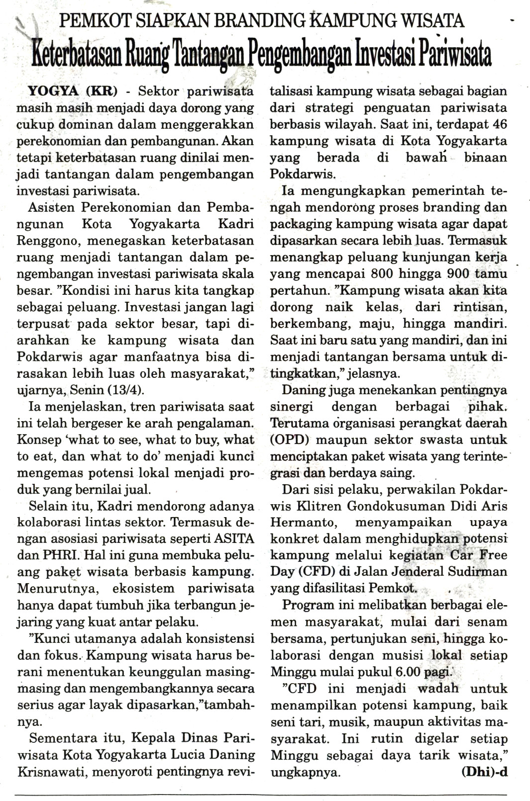 Kliping jogja terbaru