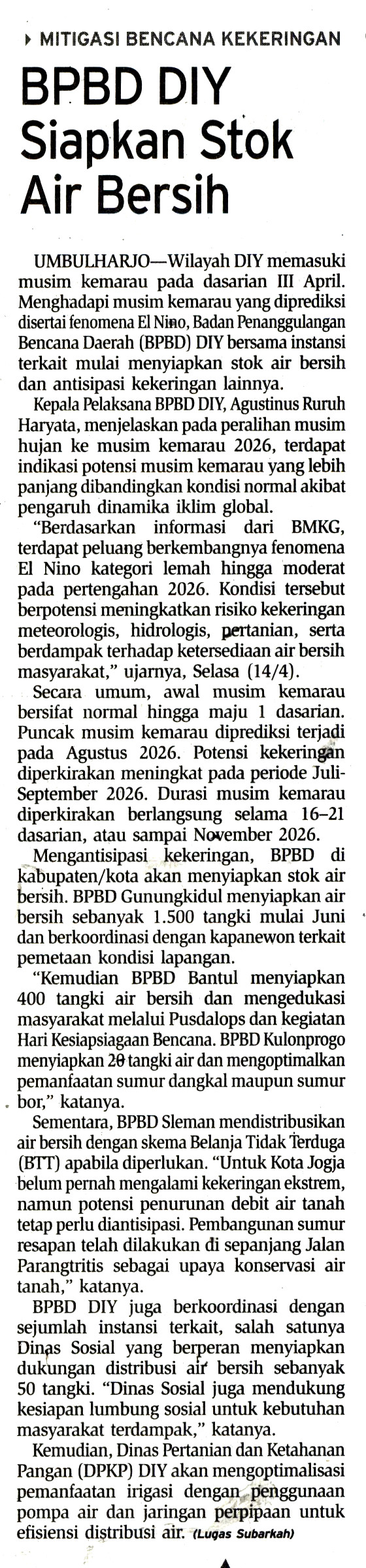 Kliping jogja terbaru