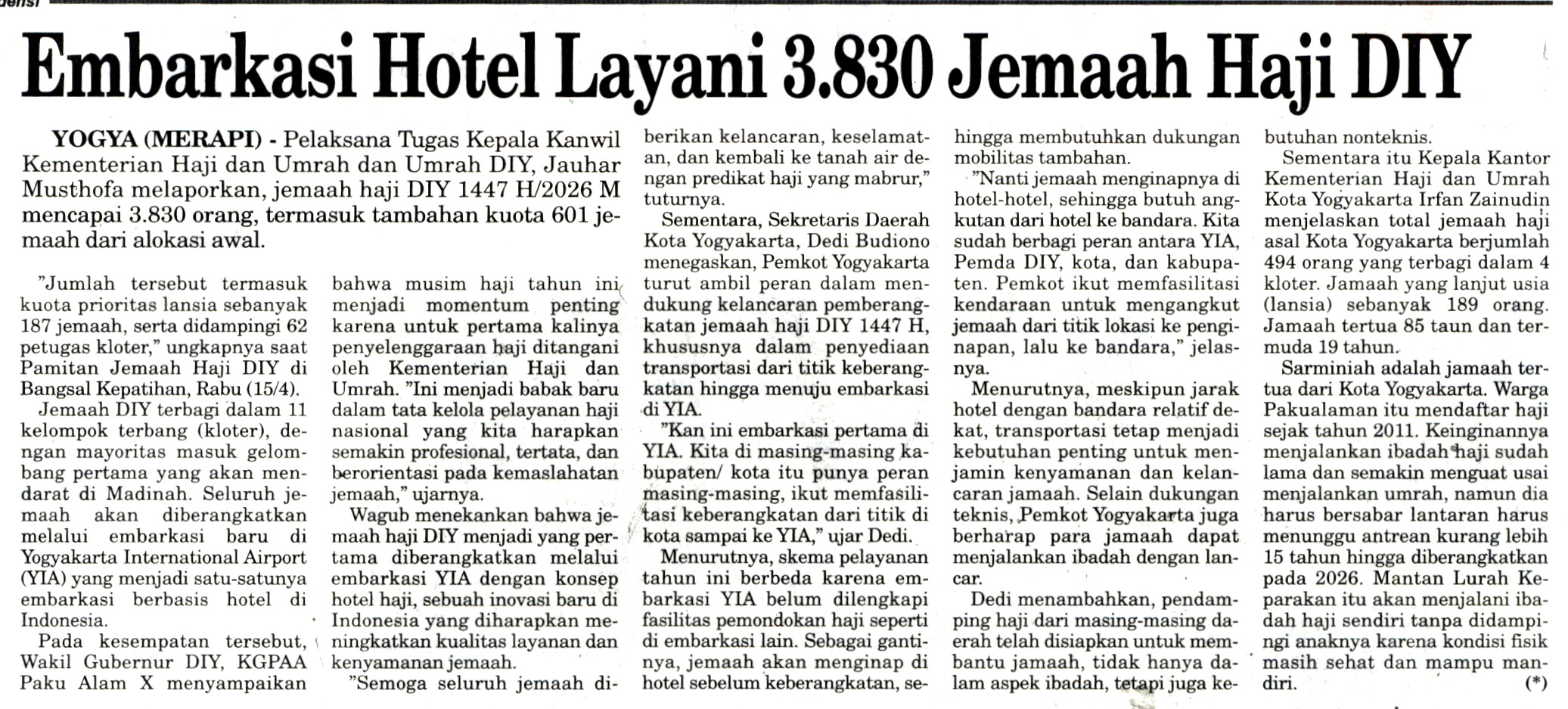 Kliping jogja terbaru