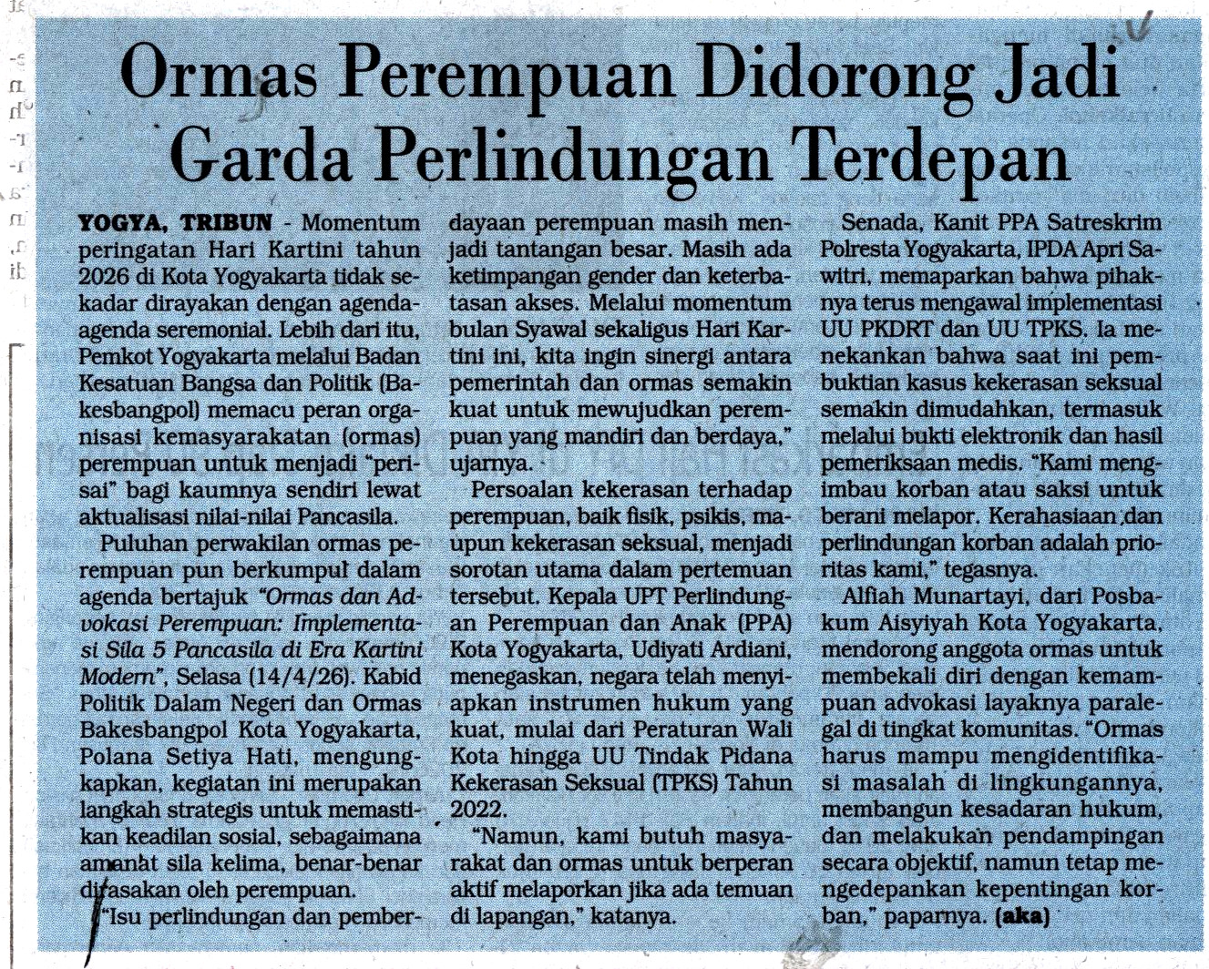 Kliping jogja terbaru