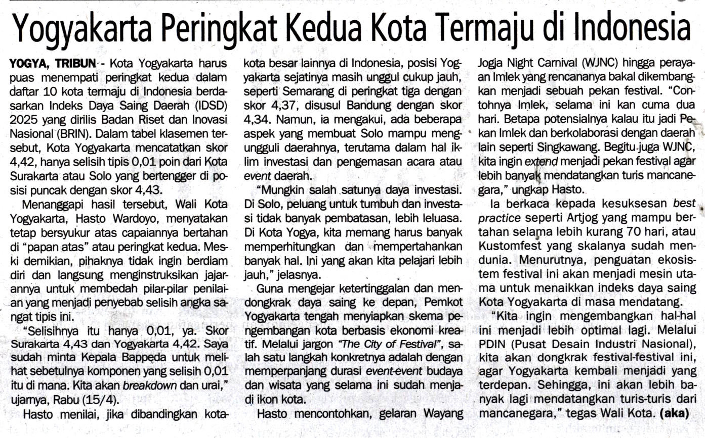 Kliping jogja terbaru