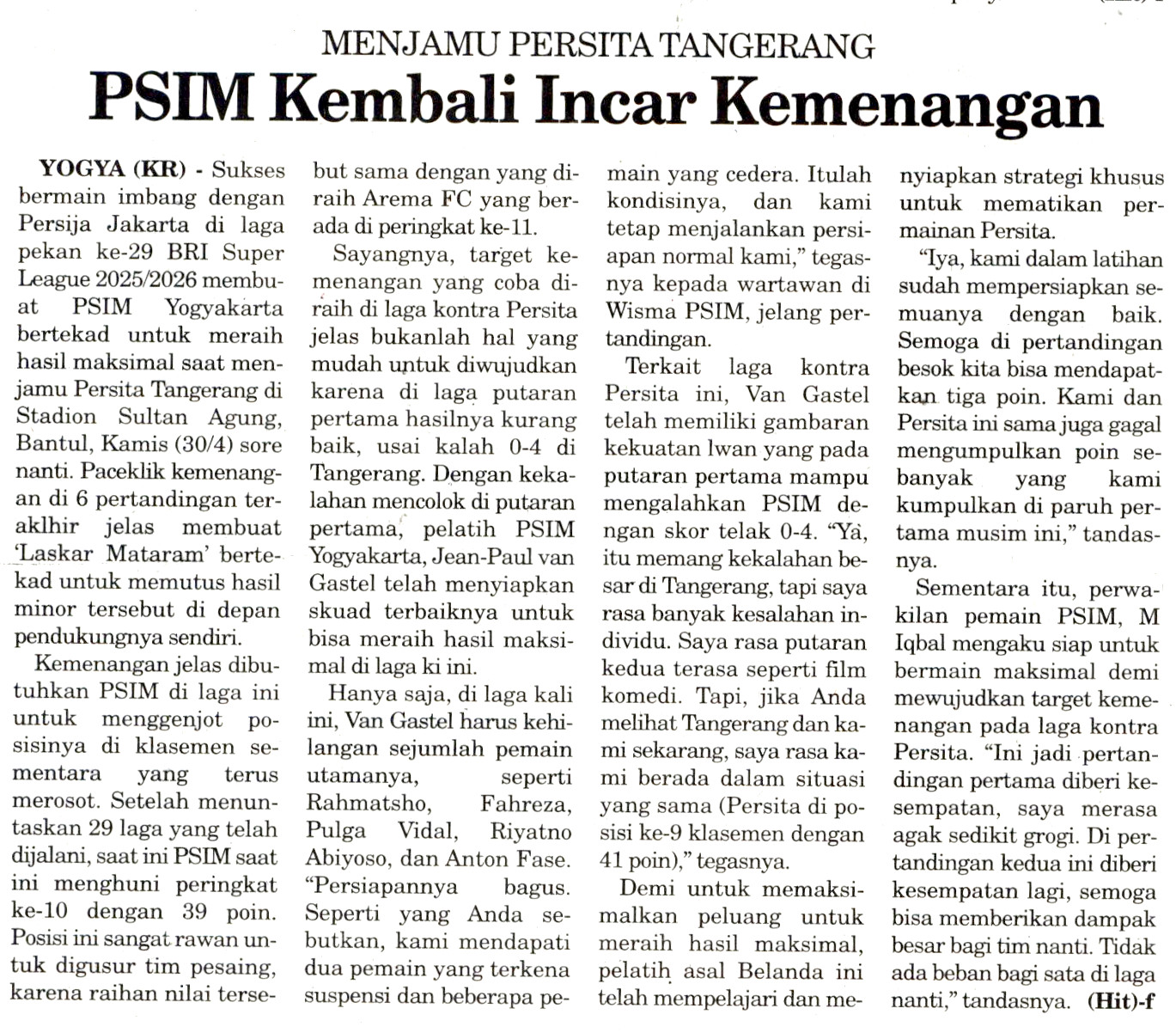 Kliping jogja terbaru