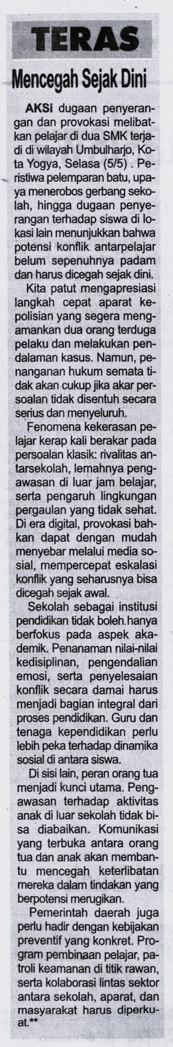 Kliping jogja terbaru