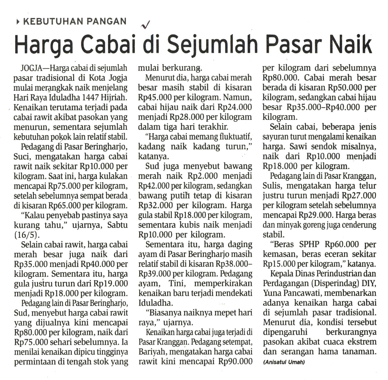 Kliping jogja terbaru
