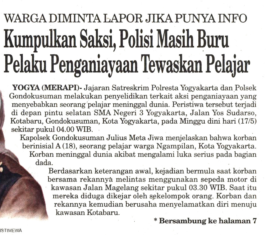 Kliping jogja terbaru