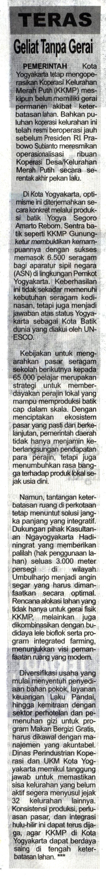 Kliping jogja terbaru
