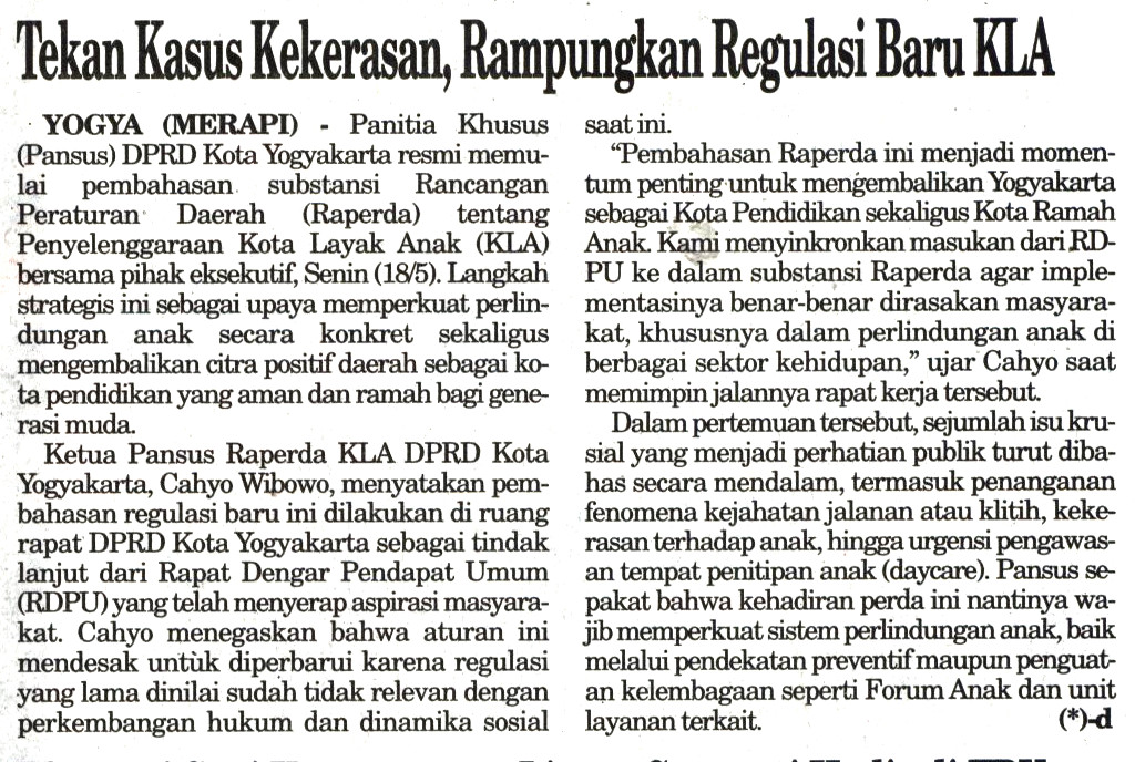 Kliping jogja terbaru
