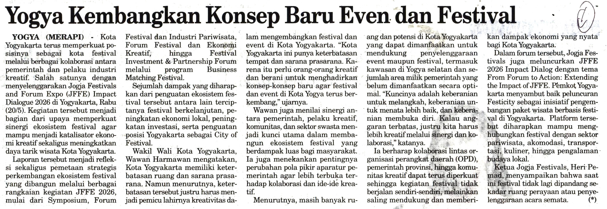 Kliping jogja terbaru