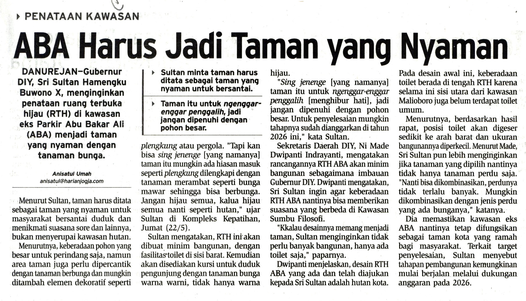 Kliping jogja terbaru