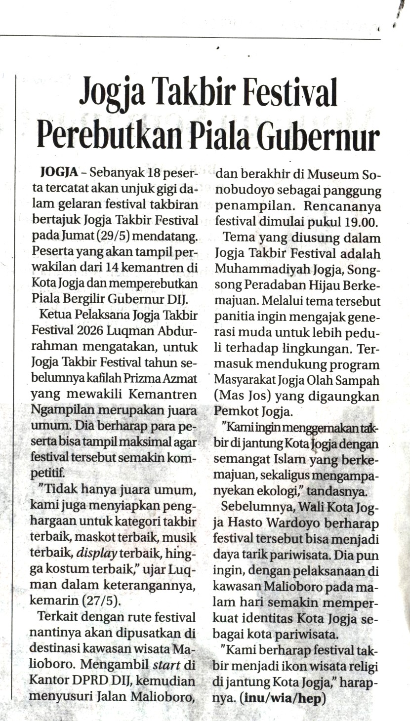 Kliping jogja terbaru