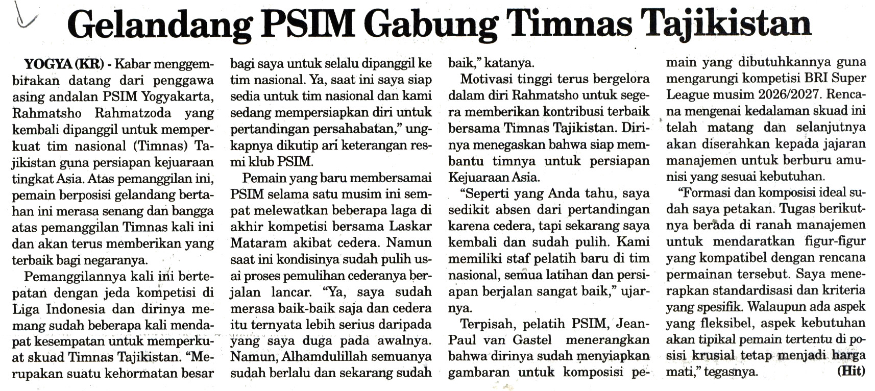 Kliping jogja terbaru