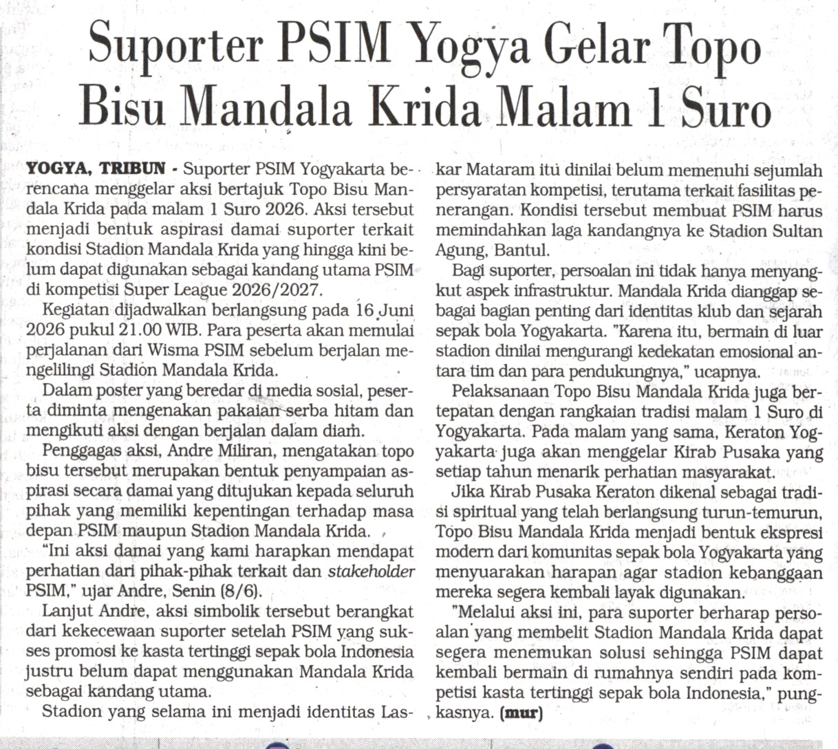 Kliping jogja terbaru