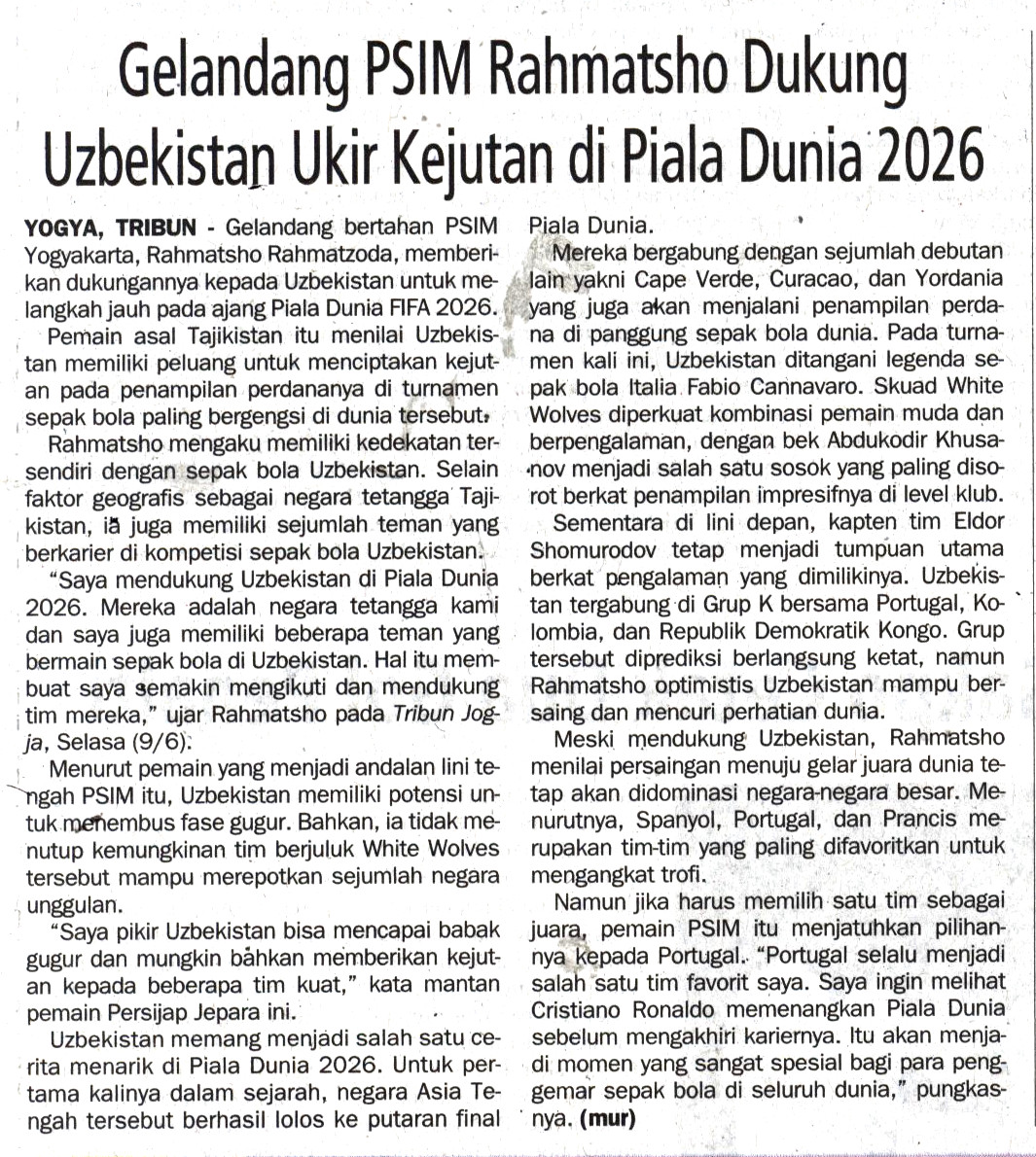 Kliping jogja terbaru