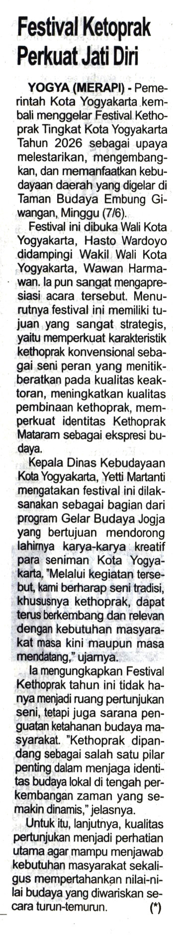 Kliping jogja terbaru