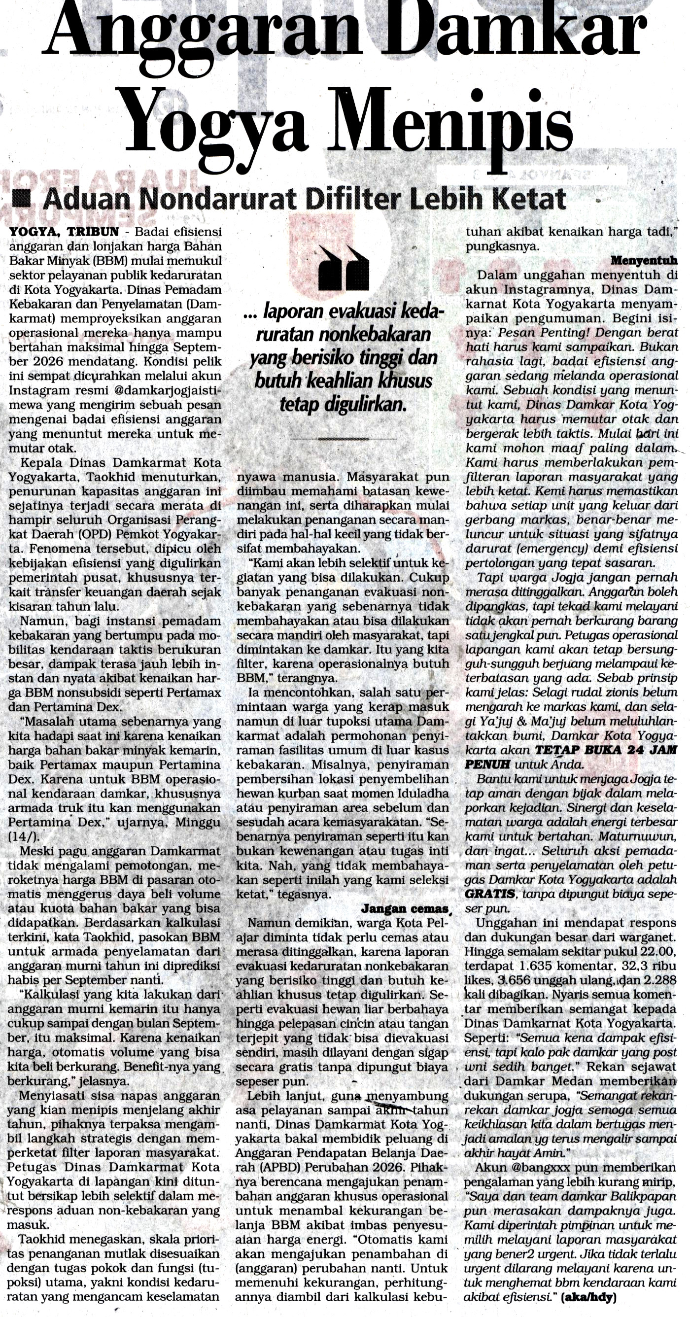 Kliping jogja terbaru