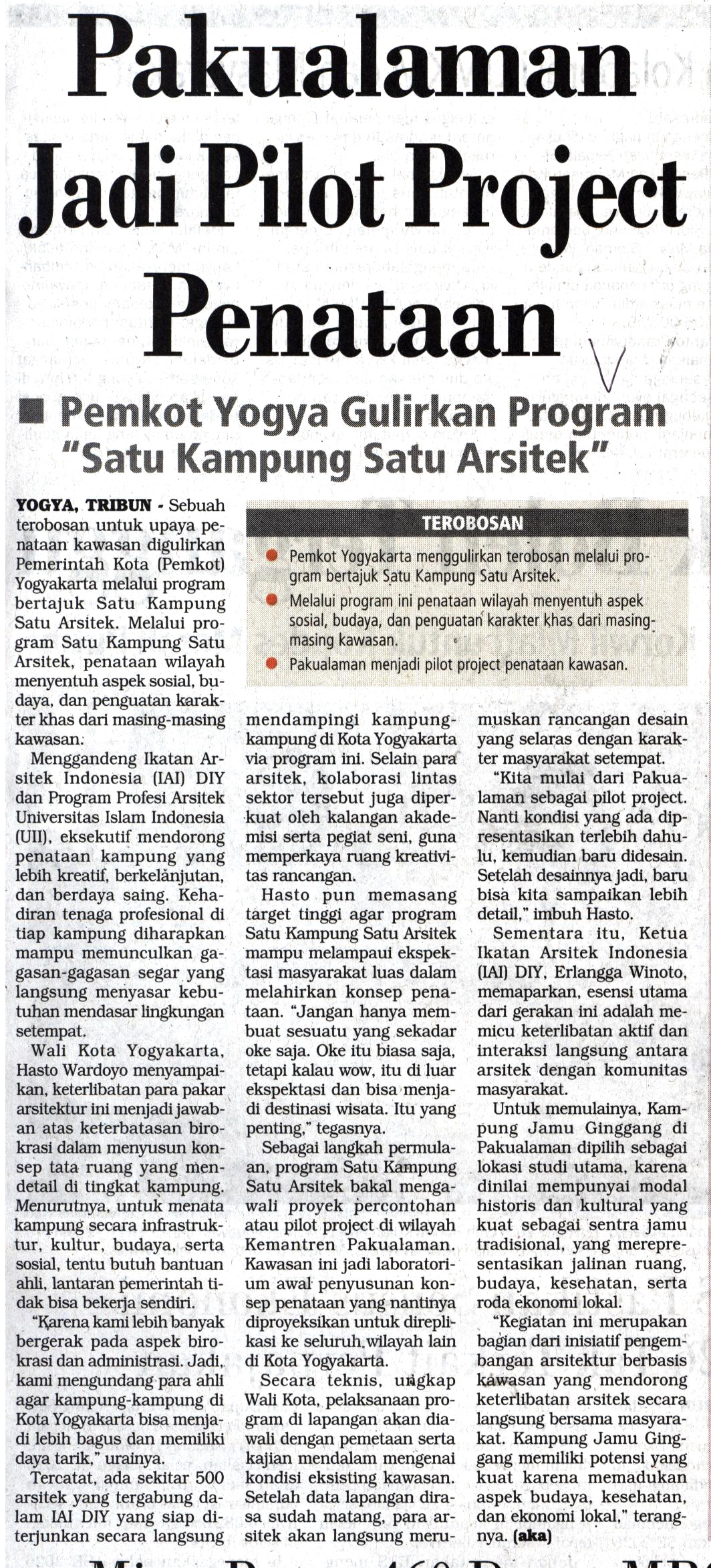 Kliping jogja terbaru
