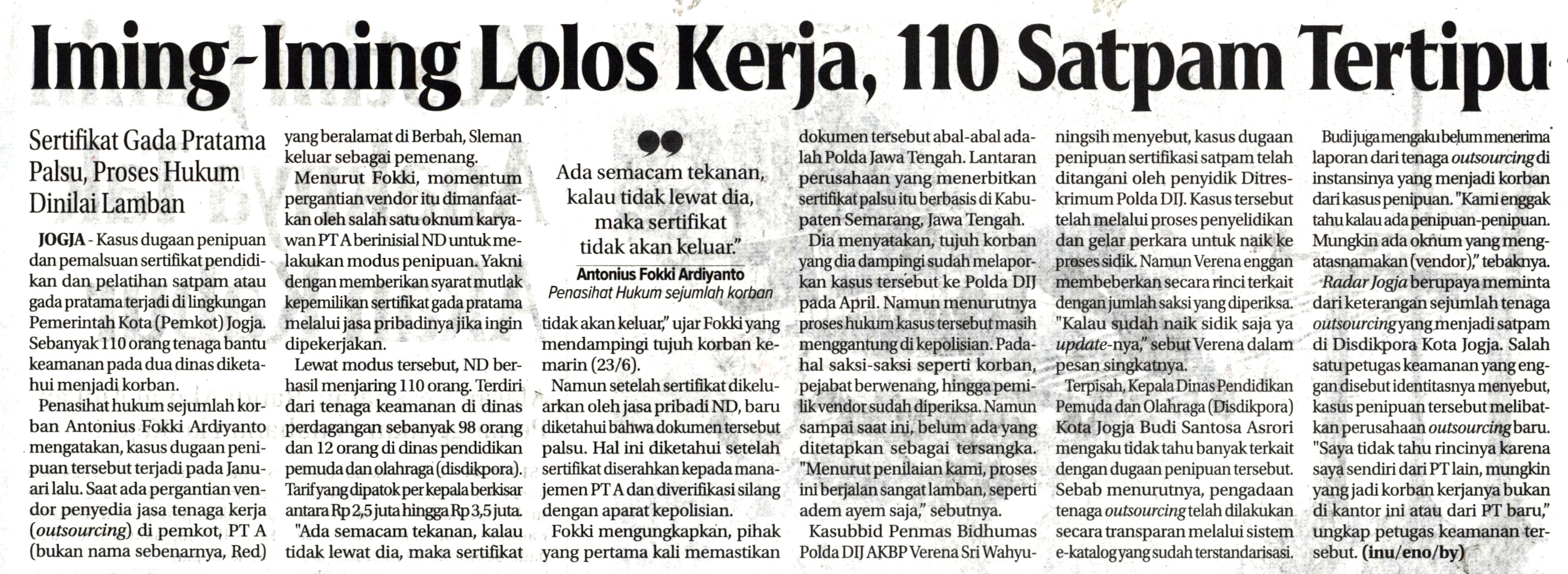 Kliping jogja terbaru