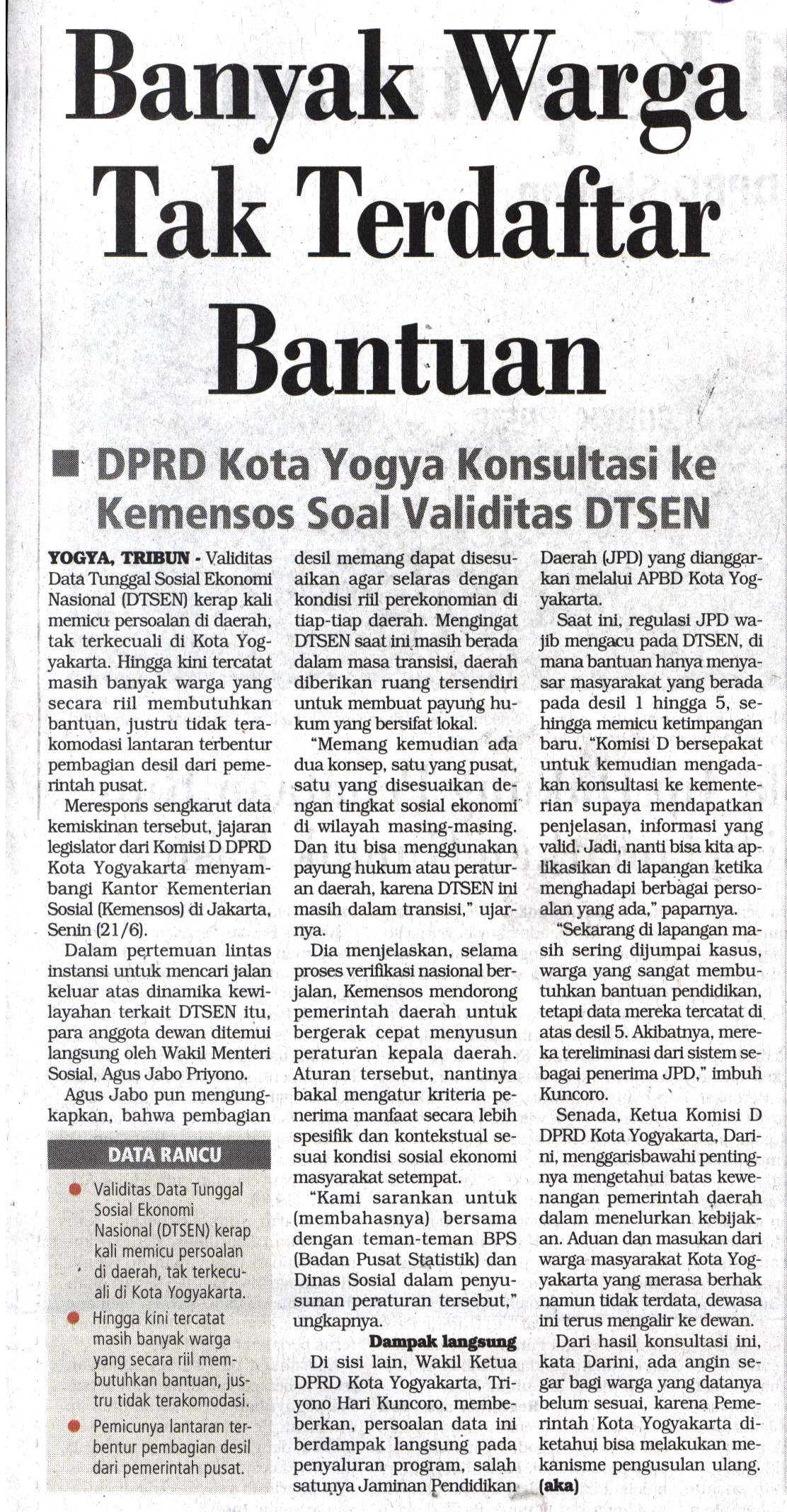 Kliping jogja terbaru