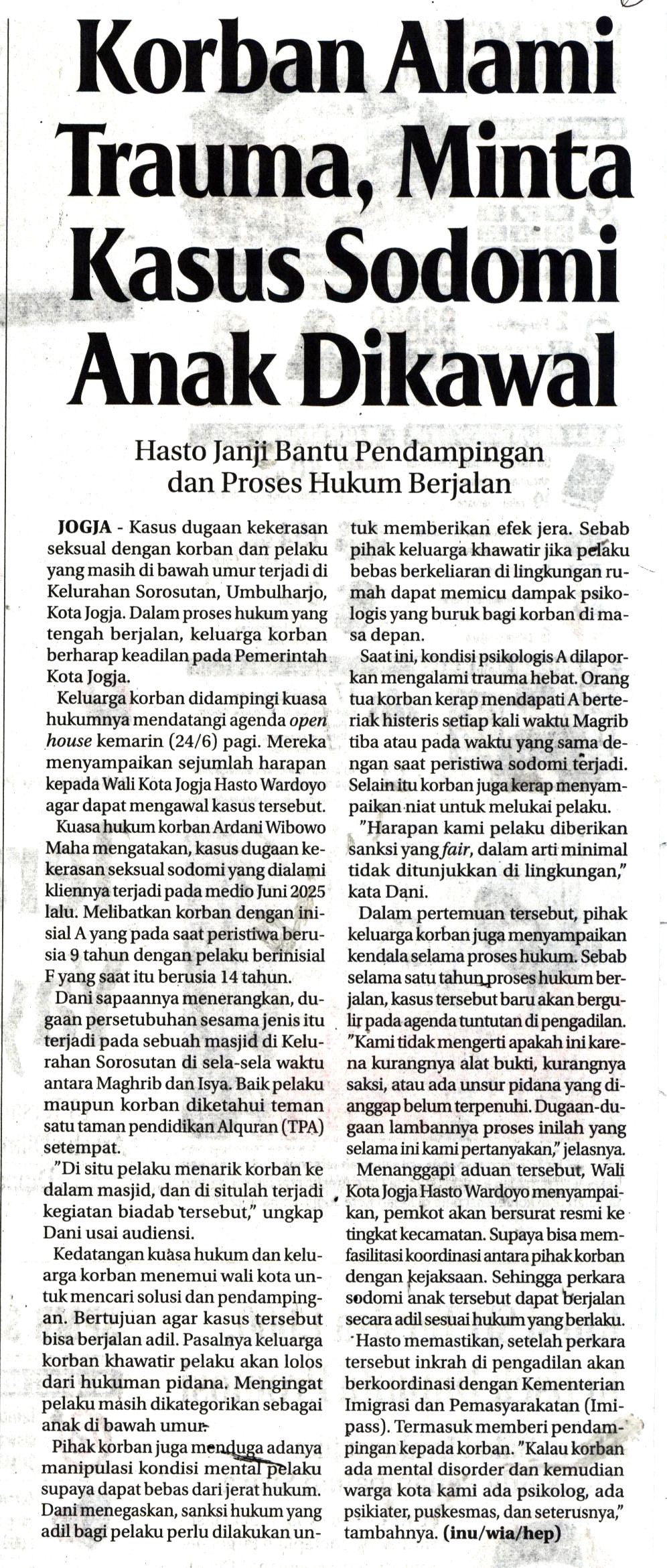 Kliping jogja terbaru