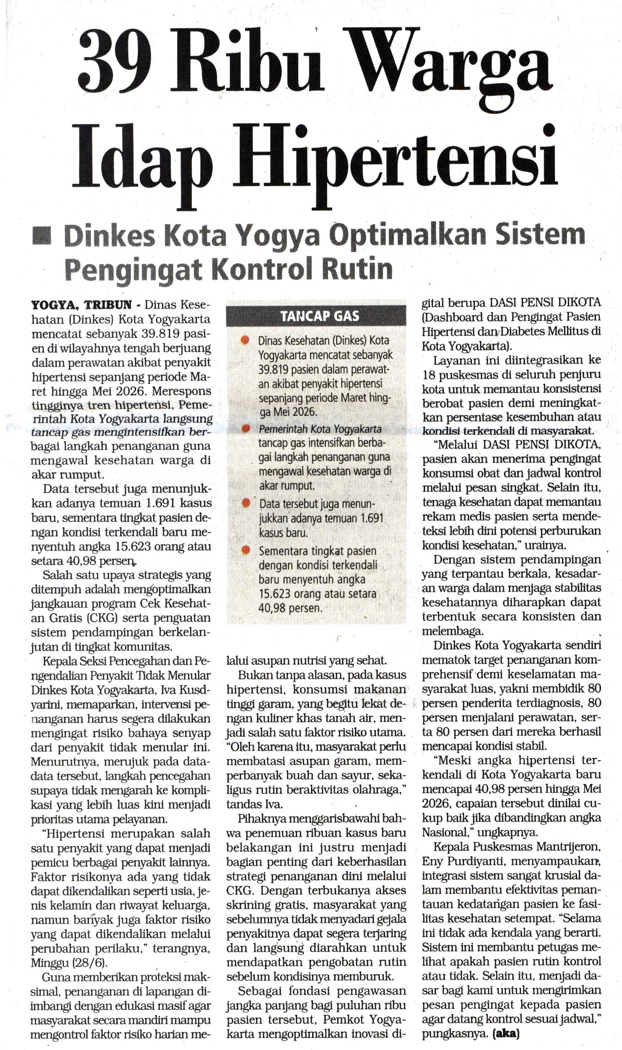Kliping jogja terbaru