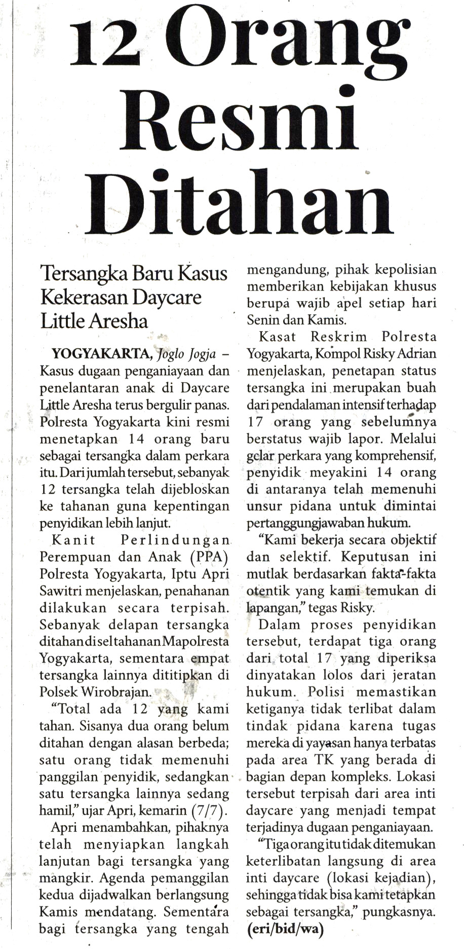 Kliping jogja terbaru