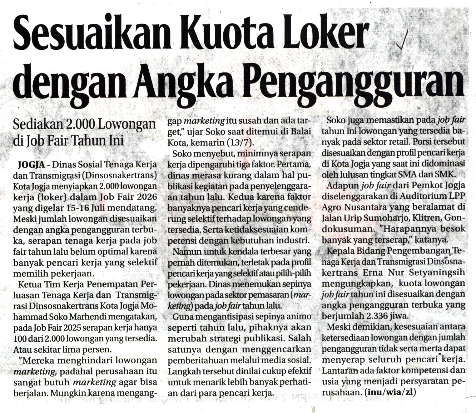 Kliping jogja terbaru