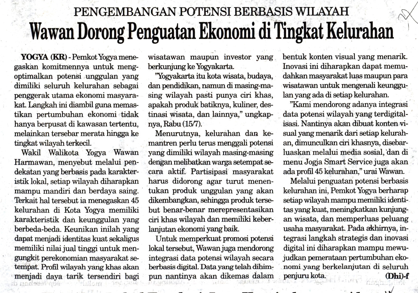 Kliping jogja terbaru