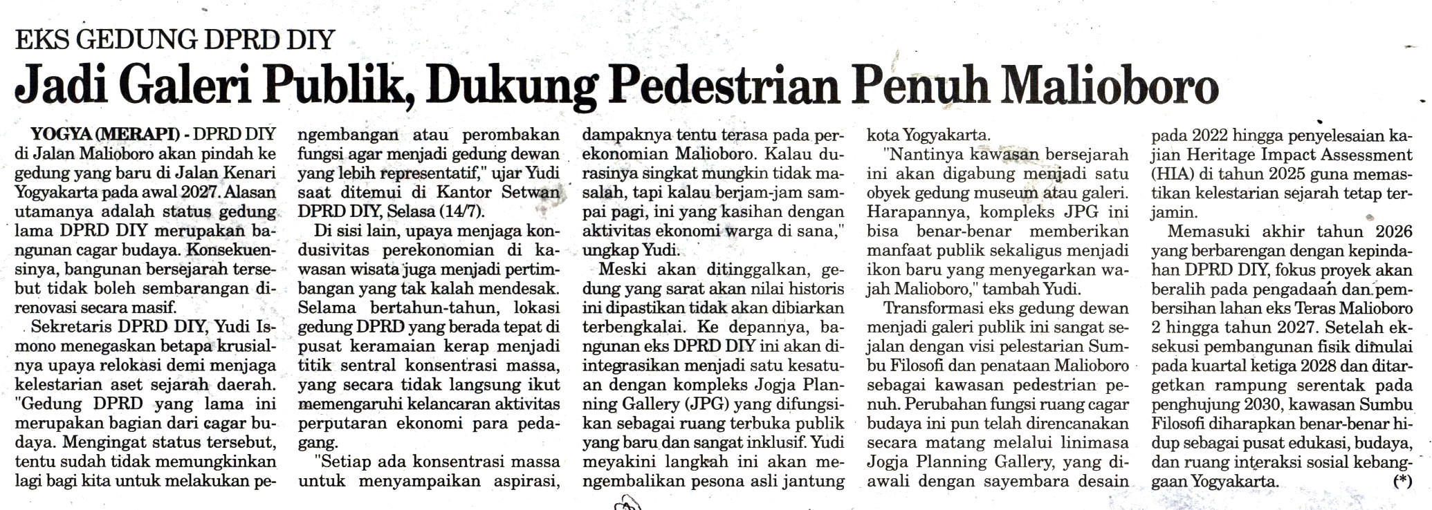 Kliping jogja terbaru