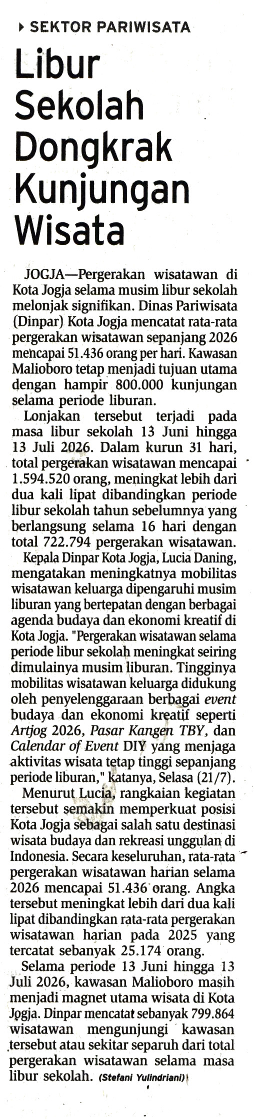 Kliping jogja terbaru