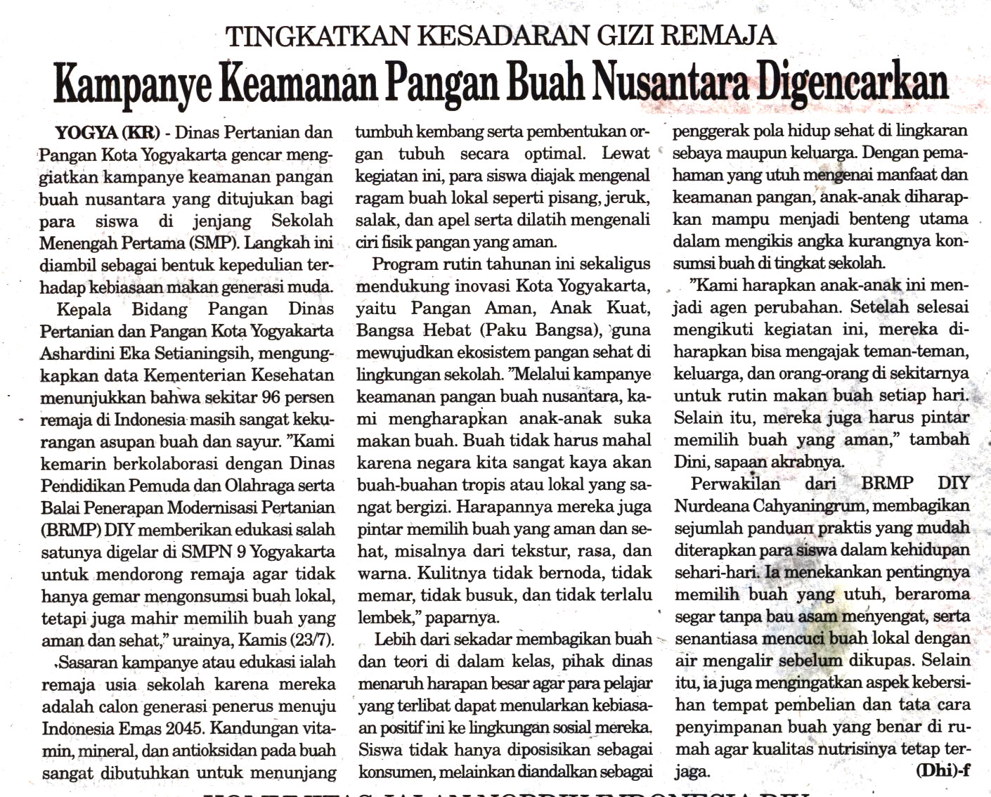 Kliping jogja terbaru