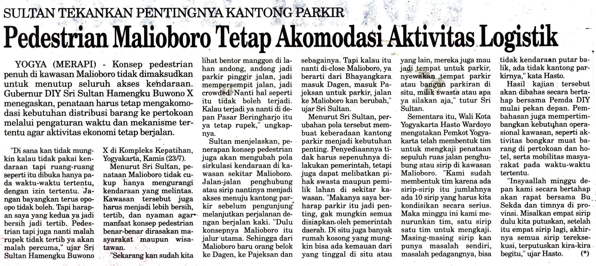 Kliping jogja terbaru