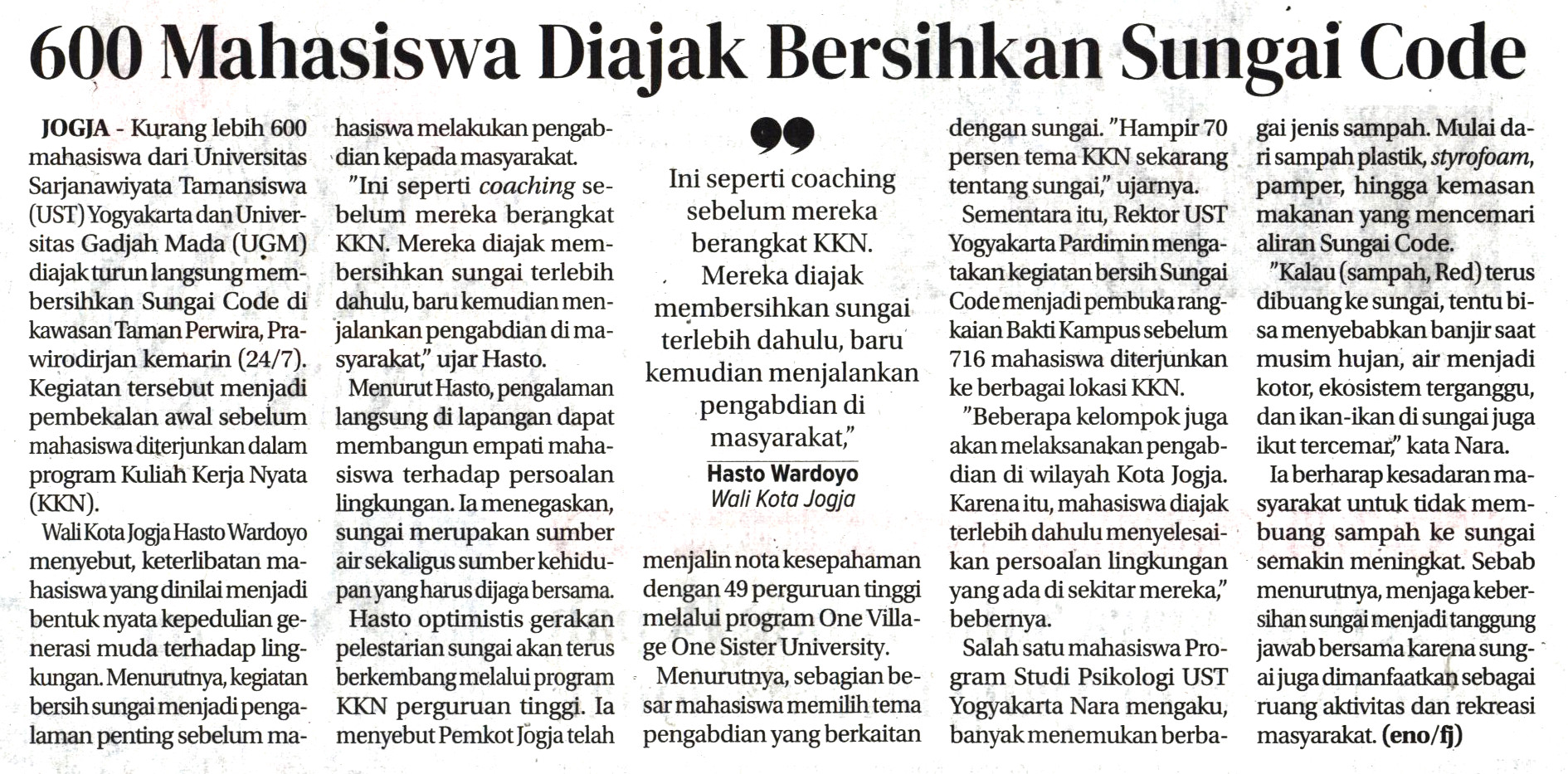 Kliping jogja terbaru