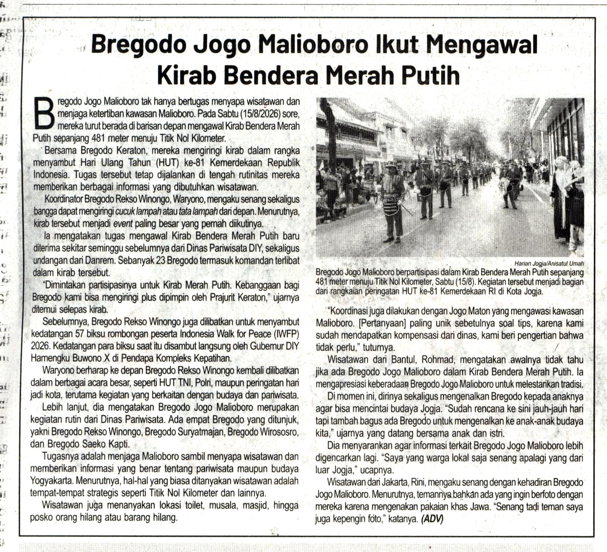 Kliping jogja terbaru