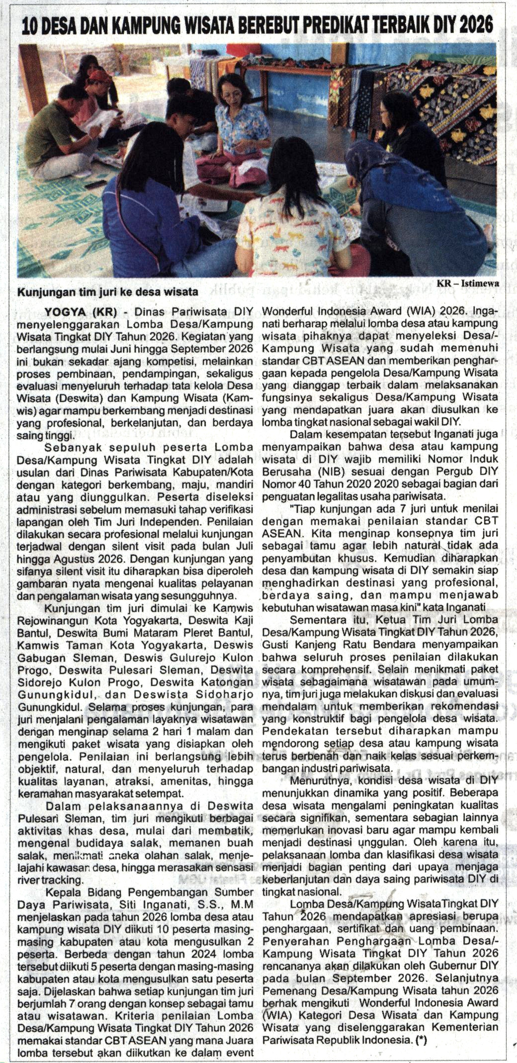 Kliping jogja terbaru