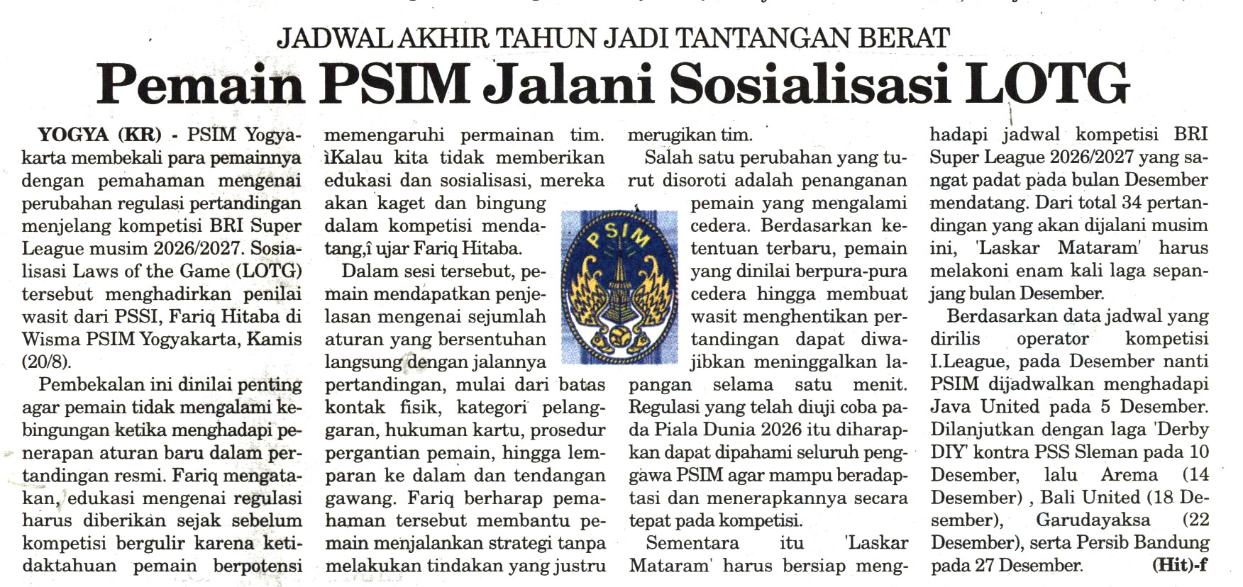 Kliping jogja terbaru