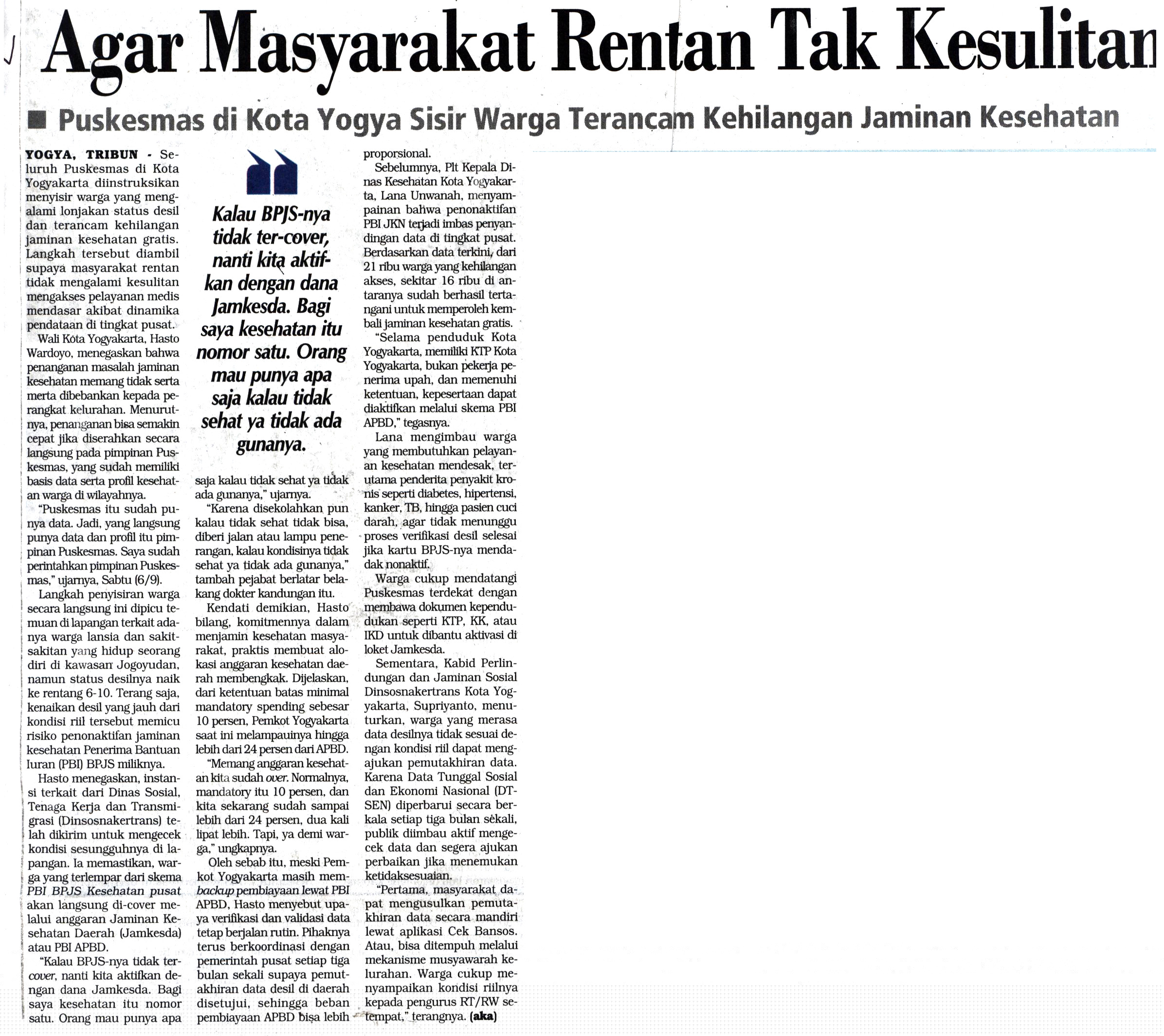 Kliping jogja terbaru